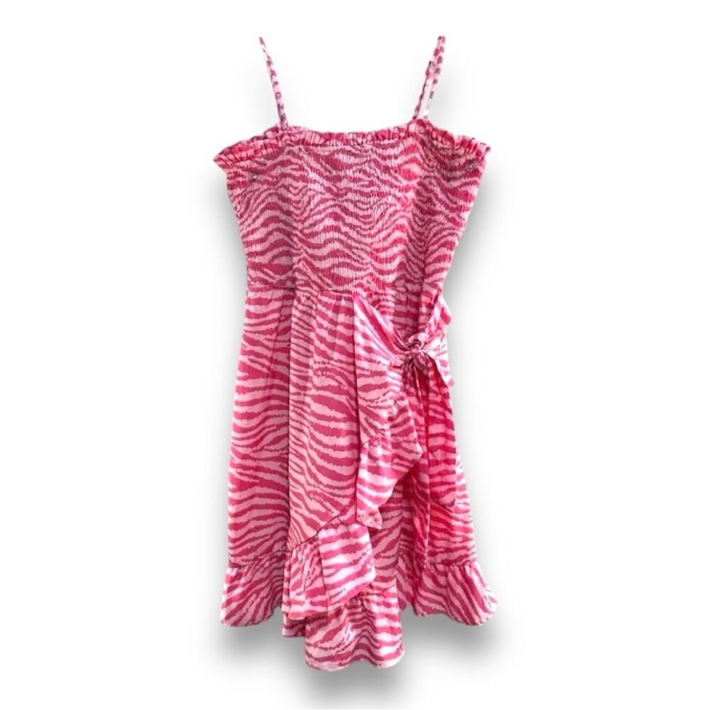 VERO MODA Pink Zebra Stripe Sundress SZ MED